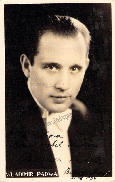 Padwa, Vladimir - Signed Photo 1934