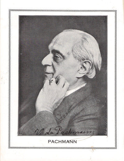 De Pachmann, Vladimir - Signed Photograph