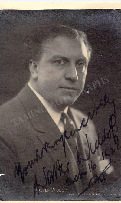 WIDDOP, Walter