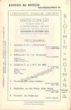 Walter, Bruno - Program Lot 1929-1934