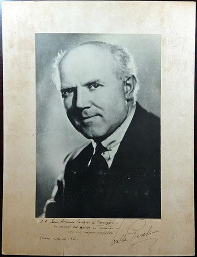 Gieseking, Walter - Large Signed Photo 1950