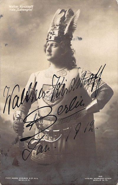 KIRCHHOFF, Walter (Various Autographs)