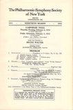 Walter, Bruno - Program Lot 1929-1934
