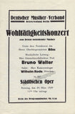 Walter, Bruno - Program Lot 1929-1934