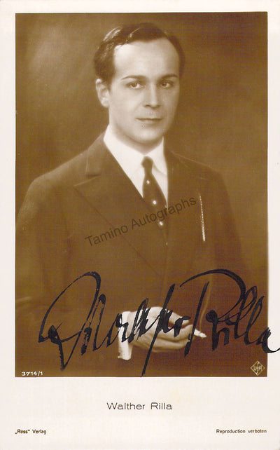 Rilla, Walther - Signed Photograph