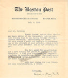 Storey Smith, Warren - Autograph Letter Signed + 2 Typed Letter Signed