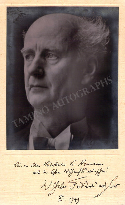 Furtwangler, Wilhelm - Signed Photograph 1949