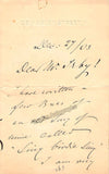Ganz, Wilhelm - Autograph Letter Signed 1903