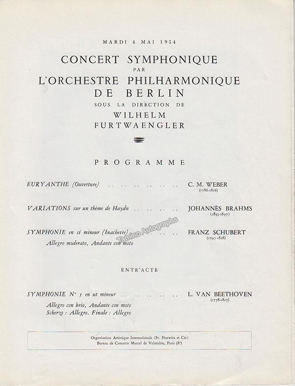 FURTWANGLER, Wilhelm - Tamino