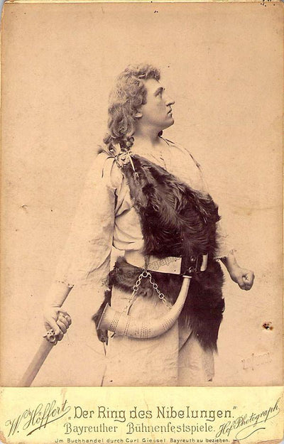 Gruning, Wihelm - Signed Cabinet Photo as Siegfried