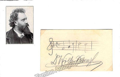 Kienzl, Wihelm - Signed Card & Photo