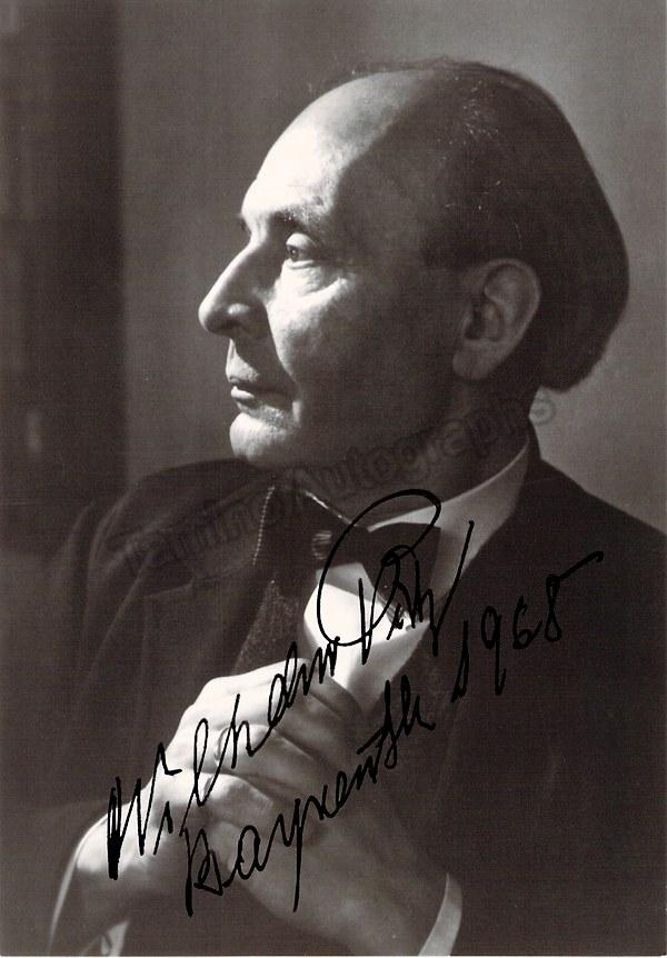 Adolph Pitz Pitz, Wilhelm - Signed Photo 1968 – Tamino