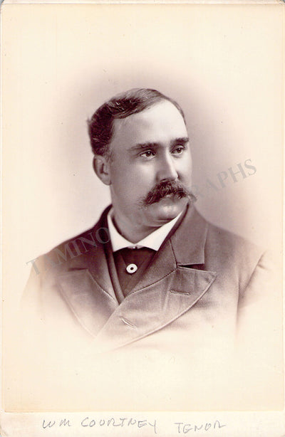 Courtney, William - Signed Cabinet Photograph