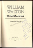 Walton, William - Book "Behind the Facade" Signed by Susan Walton