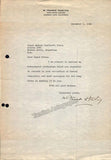 Franke Harling, William - Signed Photo & Letter Signed 1949