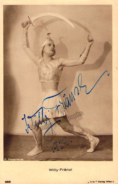Franzl, Willy - Signed Photograph 1929
