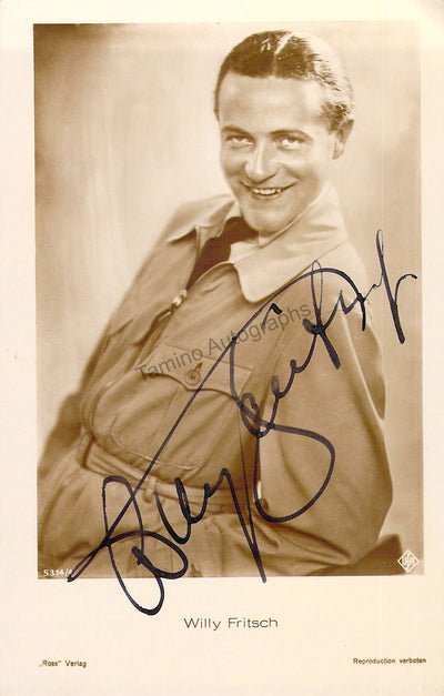 Fritsch, Willy - Signed Photograph