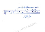 Hess, Willy - Set of 2 Autograph Music Quotes