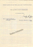 Kehrer, Willy - Two Typed Letters Signed 1935