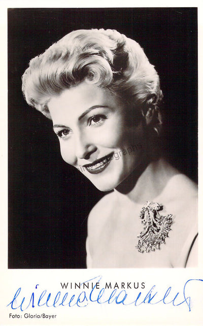Markus, Winnie - Signed Photograph