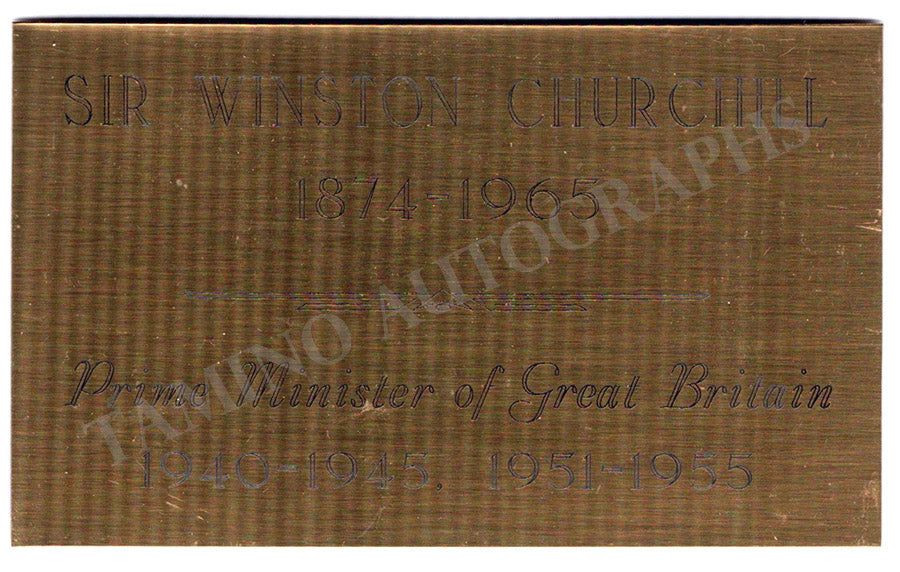 Churchill, Winston - Signed Envelope & Photo