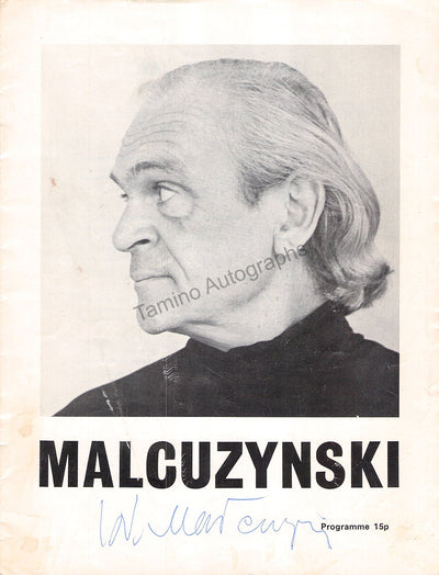 Malcuzynski, Witold - Signed Program London 1975
