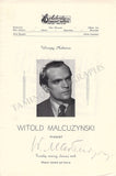 Pianists - Program Covers Signed Winnipeg 1943-1944