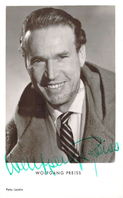 Preiss, Wolfgang - Signed Photograph
