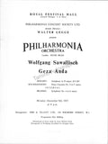 Anda, Geza - Sawallisch, Wolfgang - Double Signed Program London 1957