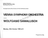 Sawallisch, Wolfgang - Signed Program London 1980