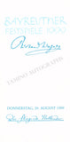 Wagner, Wolfgang - Set of 2 Signed Bayreuth Programs