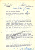 Windgassen, Wolfgang - Lot of 2 Typed Letters Signed + 1 Autograph Letter Signed