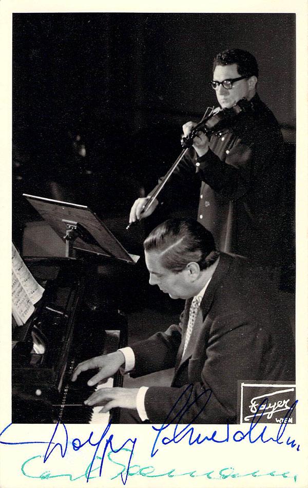 Schneiderhan, Wolfgang - Seemann, Carl - Double Signed Photo