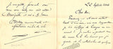Leroux, Xavier - Autograph Letter Signed 1904