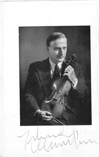 Menuhin, Yehudi - Kentner, Louis - Double Signed Program London 1954