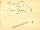 Menuhin, Yehudi - Signed Album Page 1941 + Signatures of Ettore Panizza and Maria Barrientos