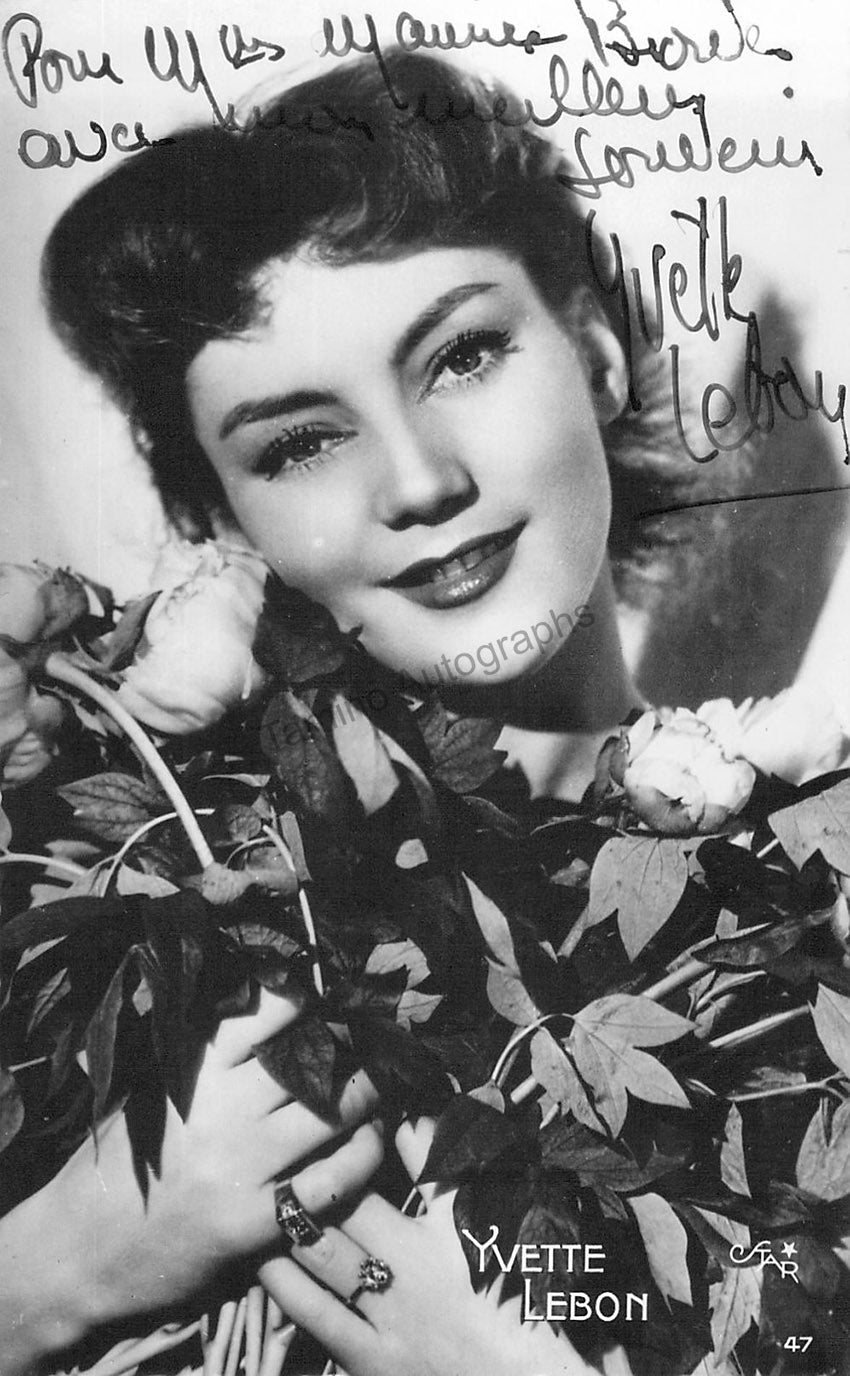 Yvette Lebon Autograph Signed Photograph Tamino