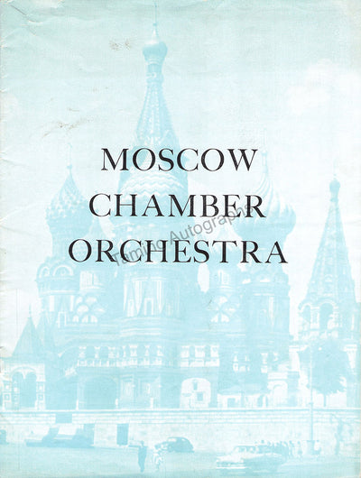 Dolukhanova, Zara - Barshai, Rudolf - Double Signed Program London 1962