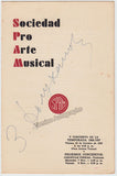 Dolukhanova, Zara - Signed Program Havana 1956