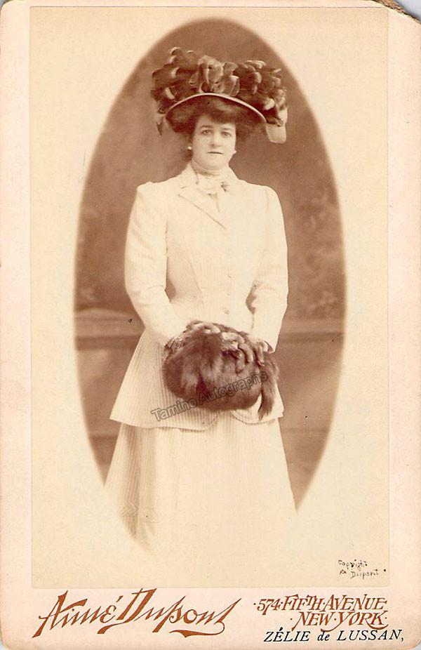 De Lussan, Zelie - Cabinet Photo