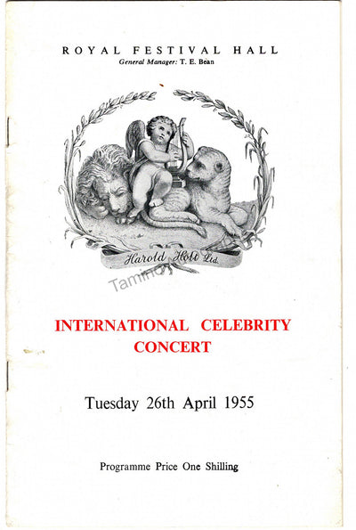 Francescatti, Zino - Monteaux, Pierre - Double Signed Program London 1955