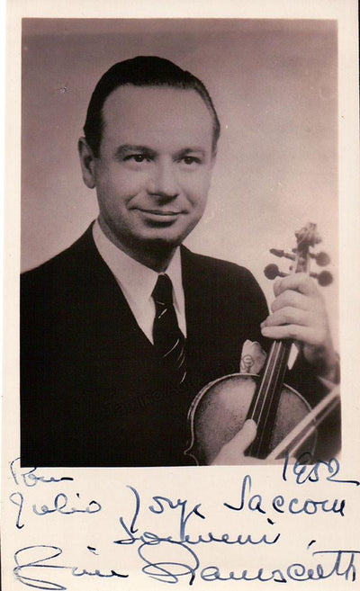 Francescatti, Zino - Signed photo 1952