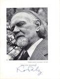 Kodaly, Zoltan - Signed Program London 1960