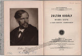 Kodaly, Zoltan - Signed "Summer Evening" Score 1943