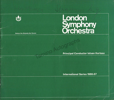 Mehta, Zubin - Signed Program London 1967