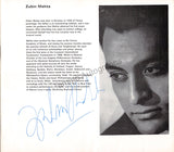 Mehta, Zubin - Signed Program London 1967