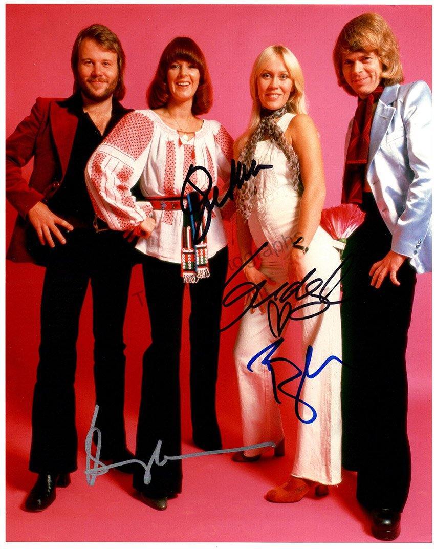 ABBA - Color Photograph Signed by All 4 - Tamino