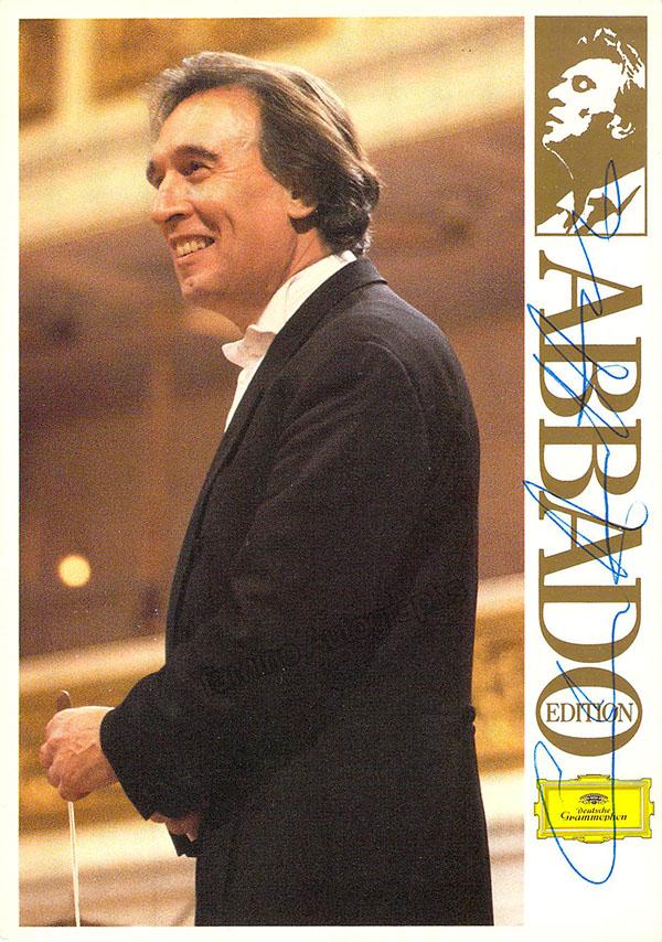 Abbado, Claudio - Signed Photo Postcard