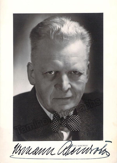 Abendroth, Hermann - Signed Photo Postcard