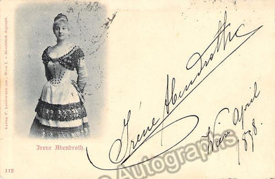 ABENDROTH, Irene - Signed Photo Postcard
